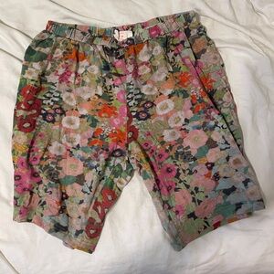 Tamara Malas Impressionist Floral Petunia Short